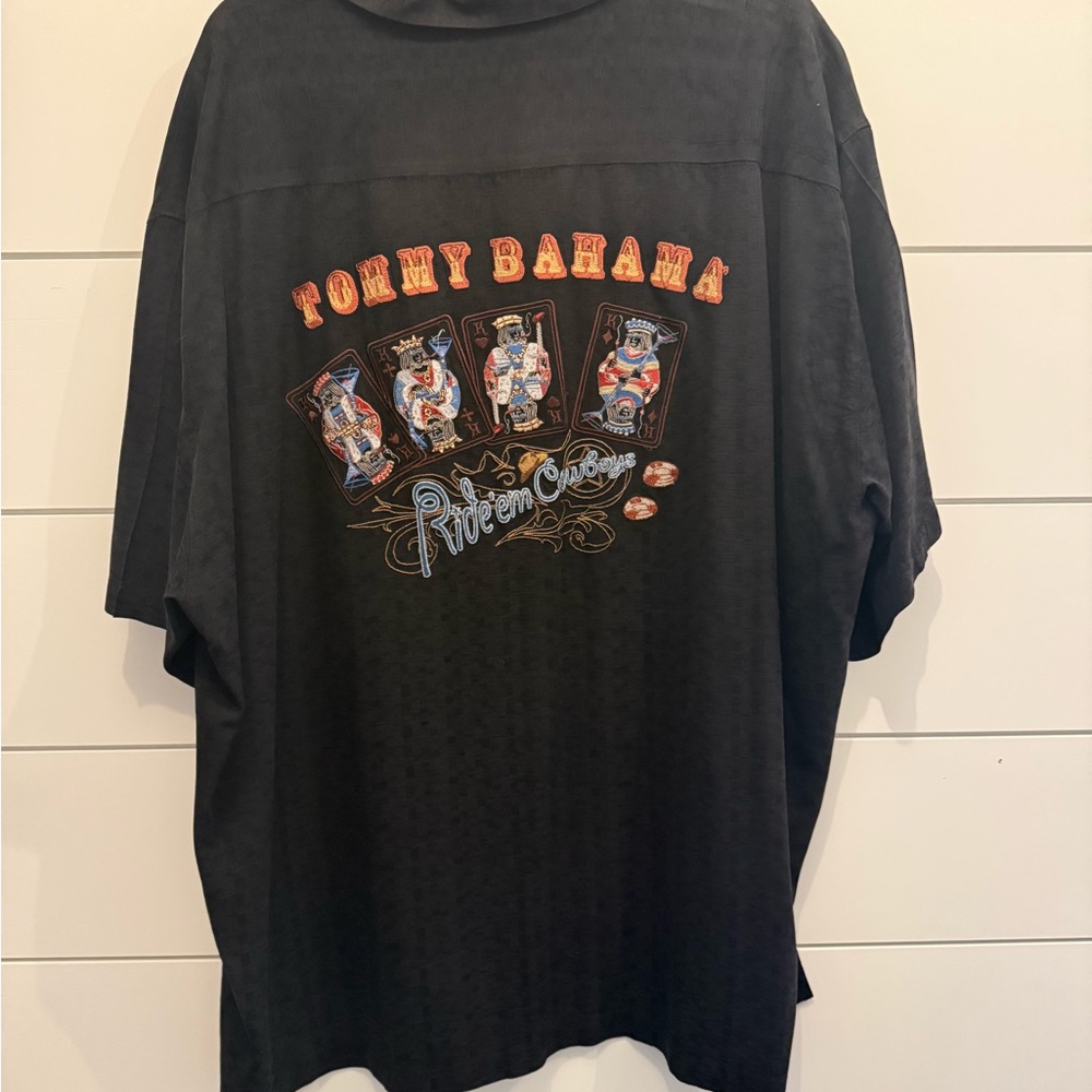 Tommy Bahama Black Graphic Men's Shirt